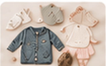 A baby outfit flat-lay