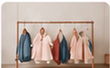 A rail of children's clothing
