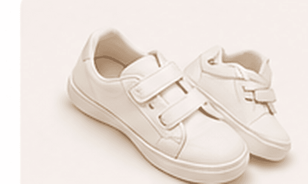White Velcro Sneakers